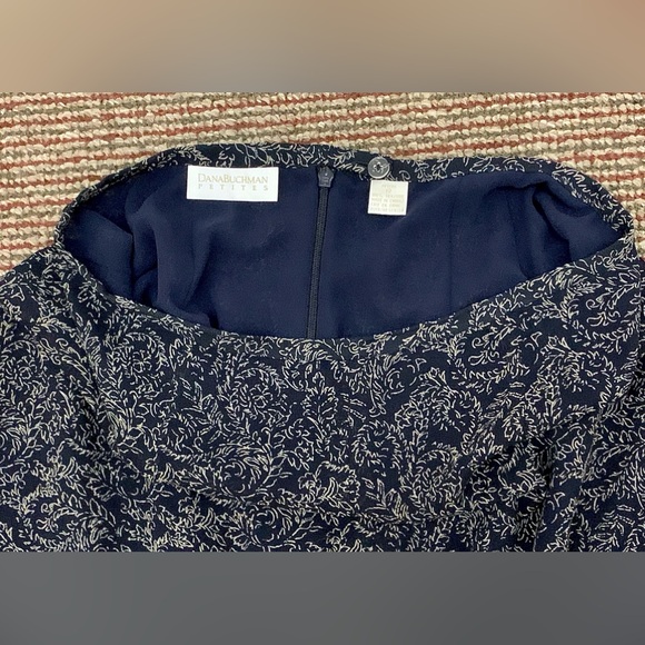 Women’s 12 Petite Dana Buchman 100% Silk Floral Pattern Skirt - Picture 7 of 11